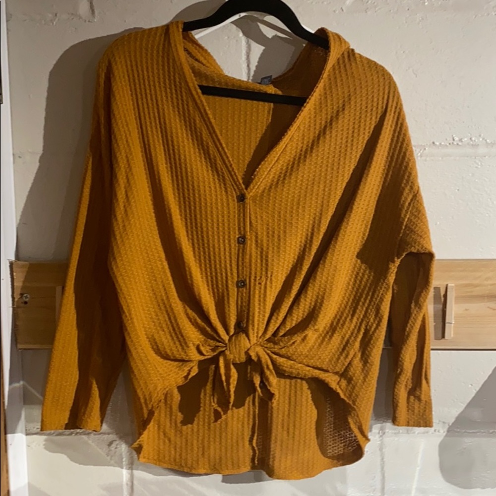 Forever 21 sweater mustard color